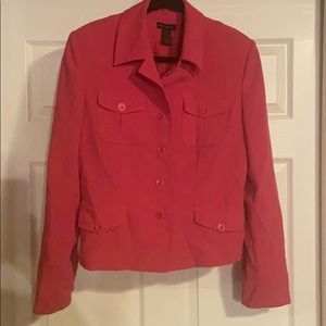 Women’s size 12, Pink Button Blazer